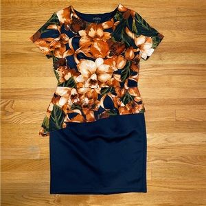 Enfocus Studio Peplum Floral Dress